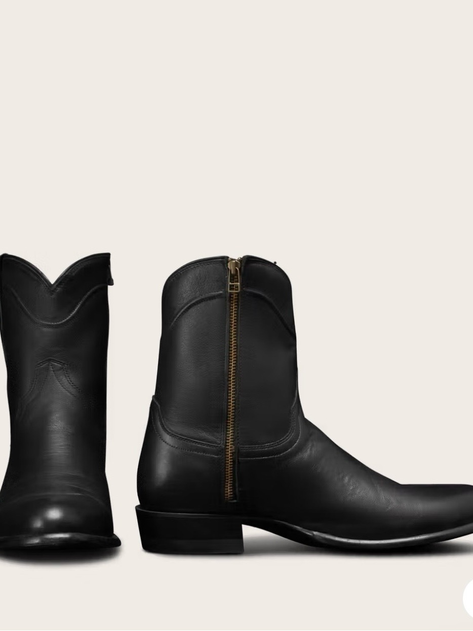 Tecovas The Dean Men’s Black Leather Boots Size 8